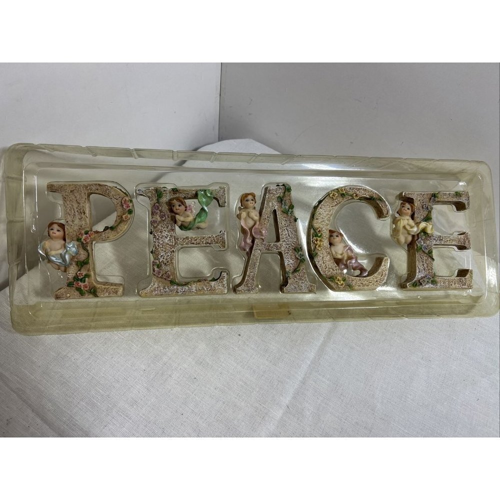 Classic Treasures Collectable PEACE 4” Letter Figurines Decor - Picture 2 of 11